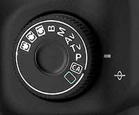 Digital Camera Shooting Mode Dial
